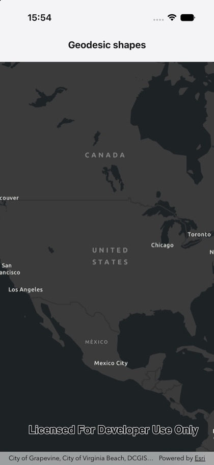 Geodesic shapes running on iOS