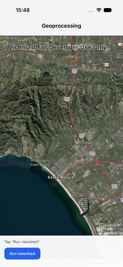 Geoprocessing running on iOS