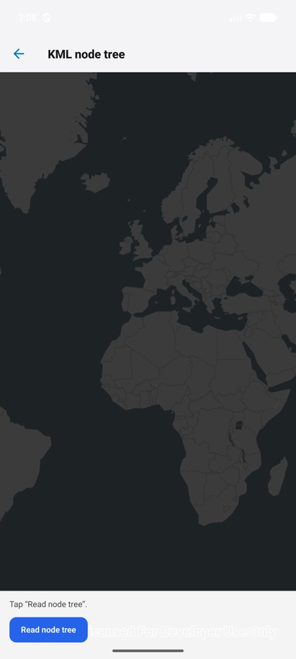 KML node tree running on Android