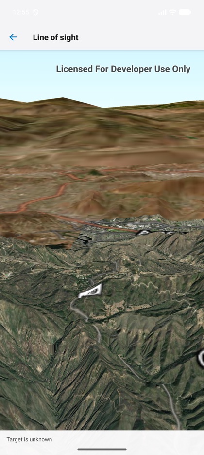 Line of sight running on Android