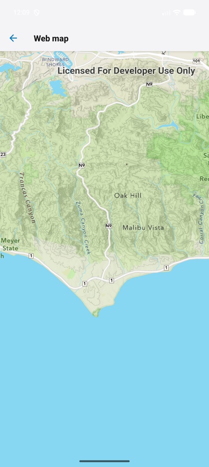 Web map running on Android