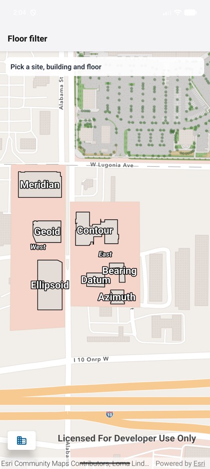 Floor filter running on Android